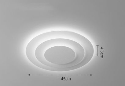 LED Ceiling Lamp In Atmospheric Living Room Is Simple (Option: White light-45cm)