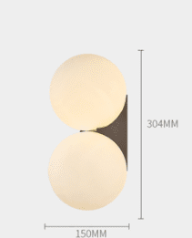 Designer Nordic Minimalist Wall Lamp (Option: Doublehead black models-5W)