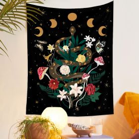 European Retro Mushroom Hanging Cloth Plant Homestay Tapestry (Option: L-200X150CMStar light)