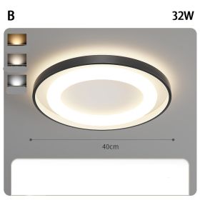 Living Room Lamp Modern Super Bright Main (Option: Tricolor dimming-B-40cm)