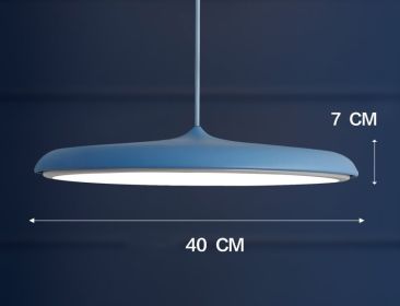 Nordic Modern Simple LED Chandelier Restaurant Chandelier Designer Chandelier (Option: Blue-45cm)