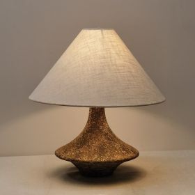 Pottery Pot Table Lamp Retro Living Room Design (Option: 360x400mm-Type A Ceramic-UK)