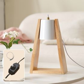 Japanese-style Wood Melting Candle Dimmable Night Light (Option: Australian Plug-White Dimmer Switch)